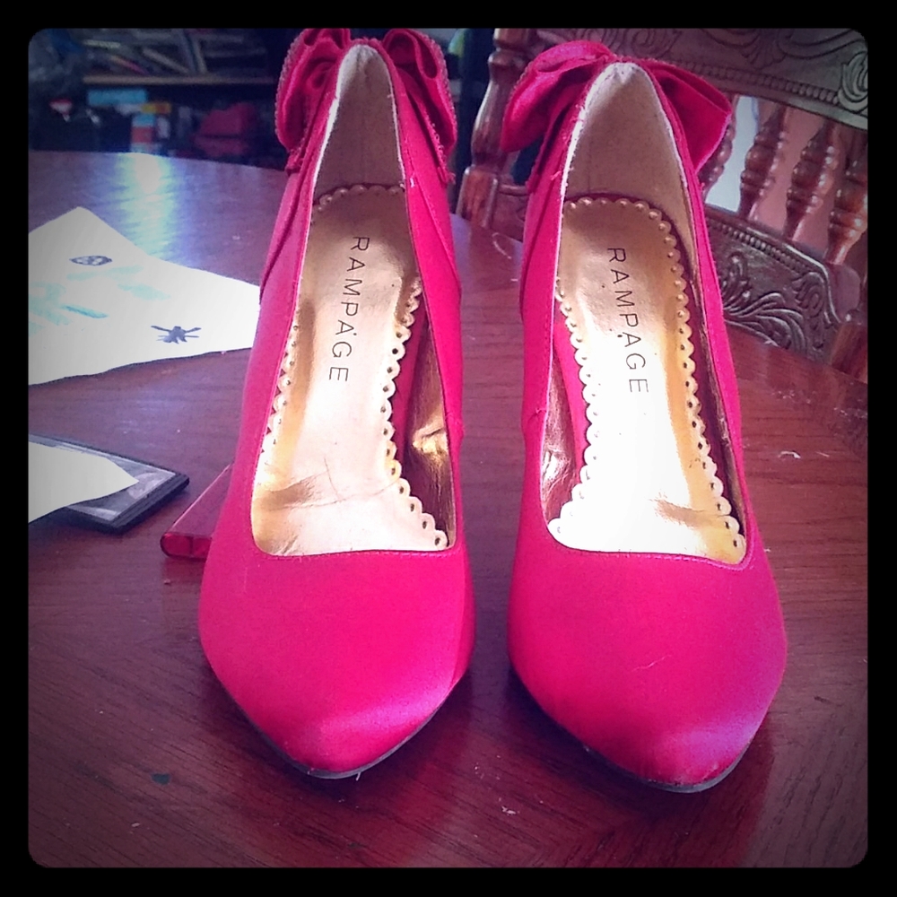 Ruby Red RAMPAGE HEELS